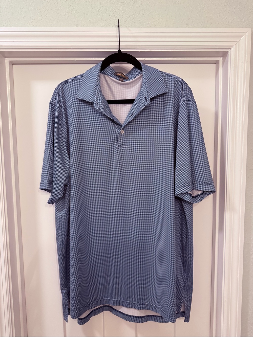 Peter Millar Sky Blue Short-Sleeve Polo